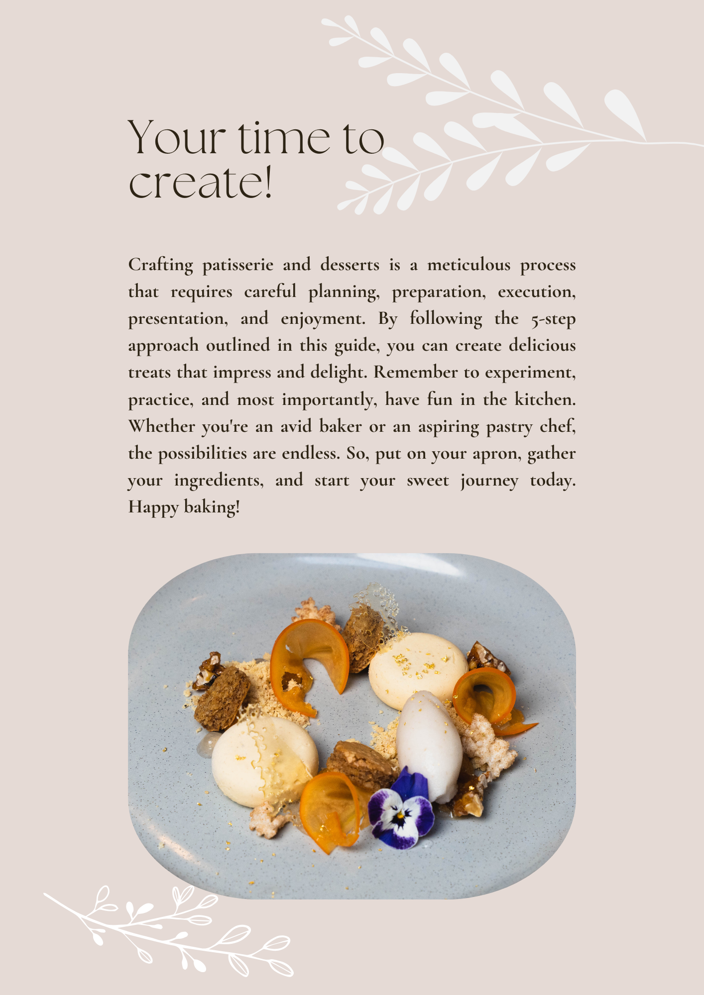 A Sweet Journey: A guide to crafting patisserie & desserts