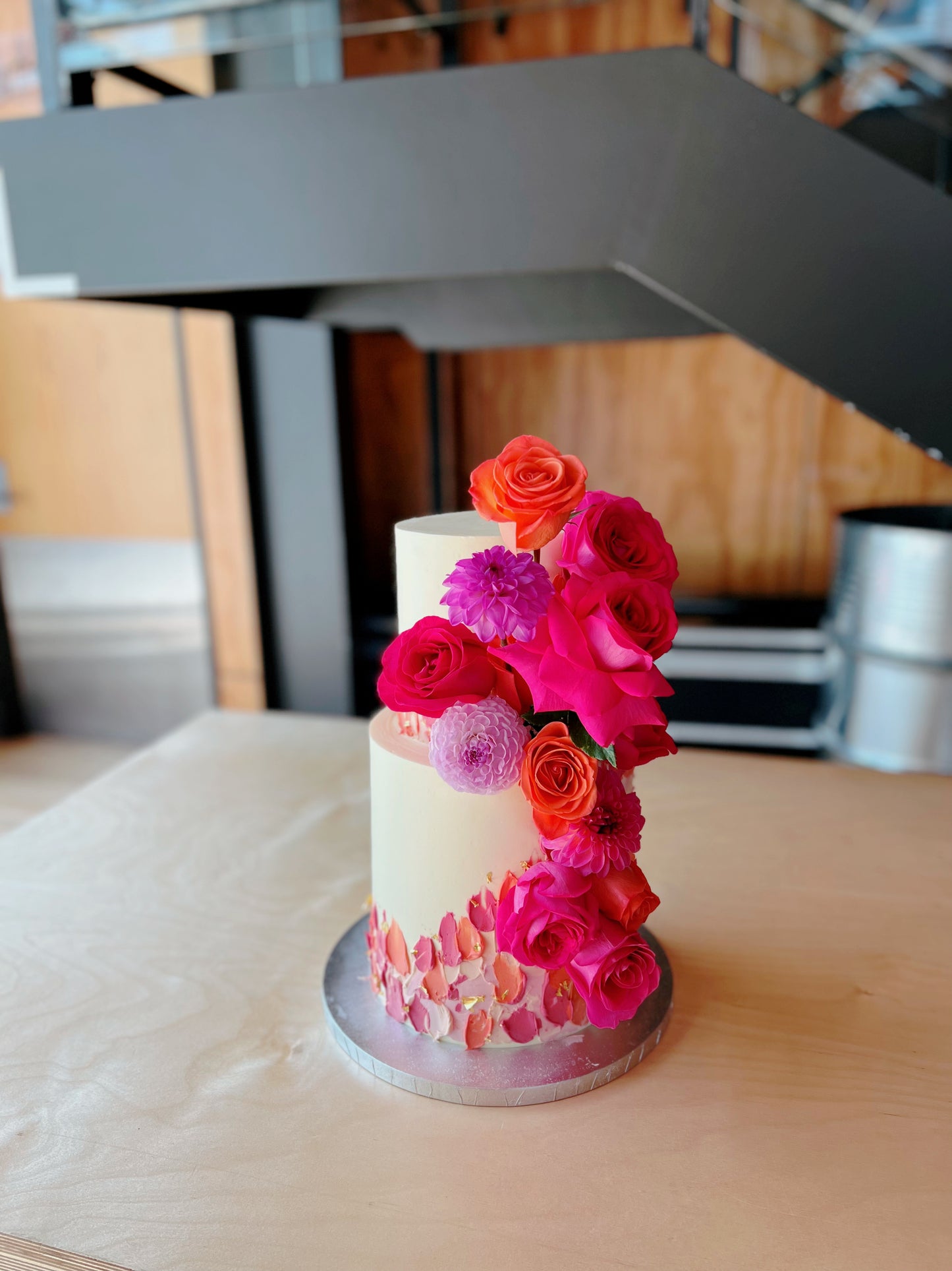 Wedding Abstract Modern Cake