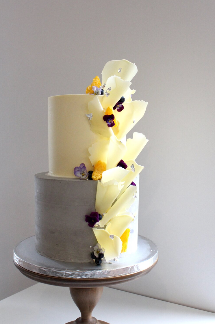 Wedding Abstract Modern Cake