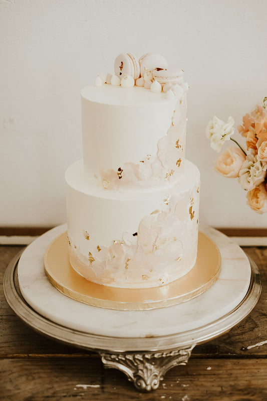Wedding Abstract Modern Cake